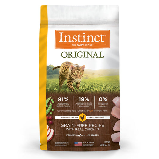 （新発売！セール中）インスティンクト 猫用オリジナル チキン　オールライフステージ　穀物不使用 2.2kg