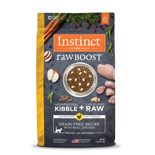 インスティンクト 猫用総合栄養食フリーズドライチキン入り rawboost 900g